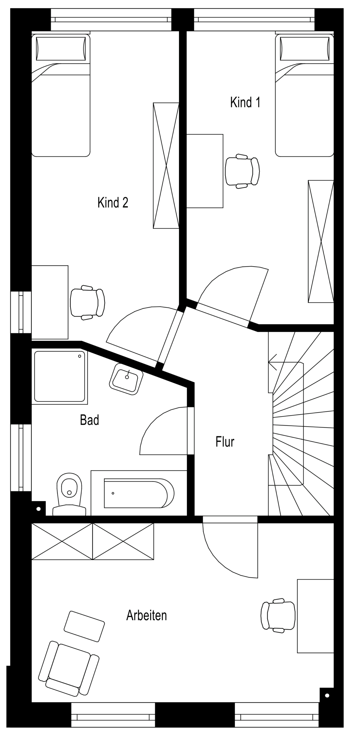 Grundriss 1. Obergeschoss Grundriss 1. Obergeschoss